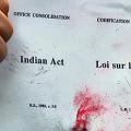 blood on the Indian act
