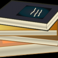 Book stack (public domain)