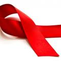 a red ribbon for HIV awareness