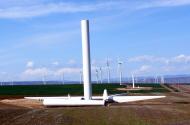 Wind turbines under construction