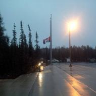 NWT Legislative Assembly's flags are at half mast