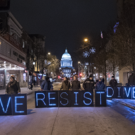 Joe Brusky, Love Resist Divest by the Overpass Light Brigade