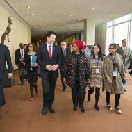 Justin Trudeau and UN Women Executive Director Phumzile Mlambo-Ngcuka