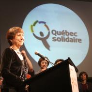 Françoise David, spokesperson for Québec solidaire, in 2008