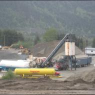 Asphalt plant near Cheakamus Crossing Neighbourhood, Whistler, BC