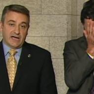 Then-NDP MP Paul Dewar can't take Paul Calandra anymore.
