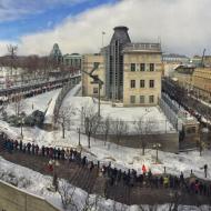 Human chain around U.S. Embassy in Ottawa 