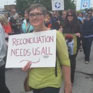 Participant of the Walk for Reconciliation