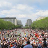 Crowd at Alberta Legislature