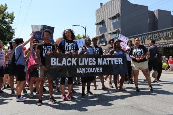 Black Lives Matter bring fight for racial justice to Vancouver Dyke March