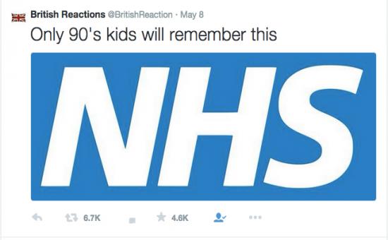 NHS tweet